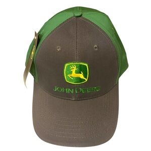 NWT John Deere LP37823 Curved Bill Cotton Baseball Cap‎